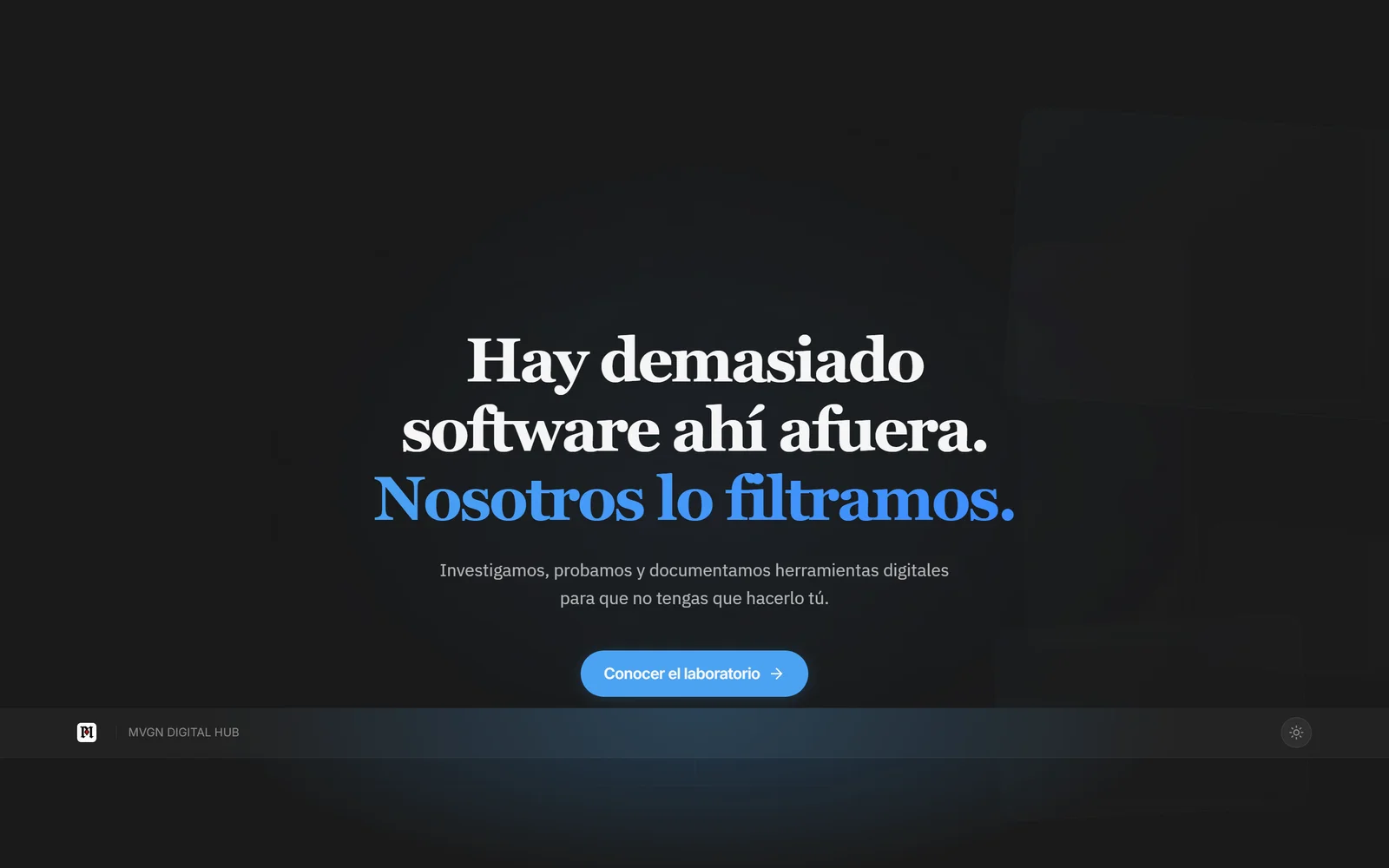 MVGN Digital Hub — captura del sitio